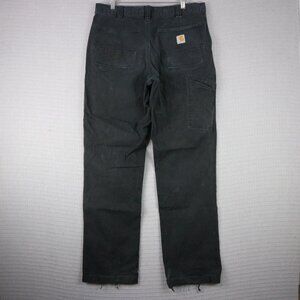 Carhartt Straight Leg Distressed Relaxed 34x34 Mens Cotton Canvas Pants
